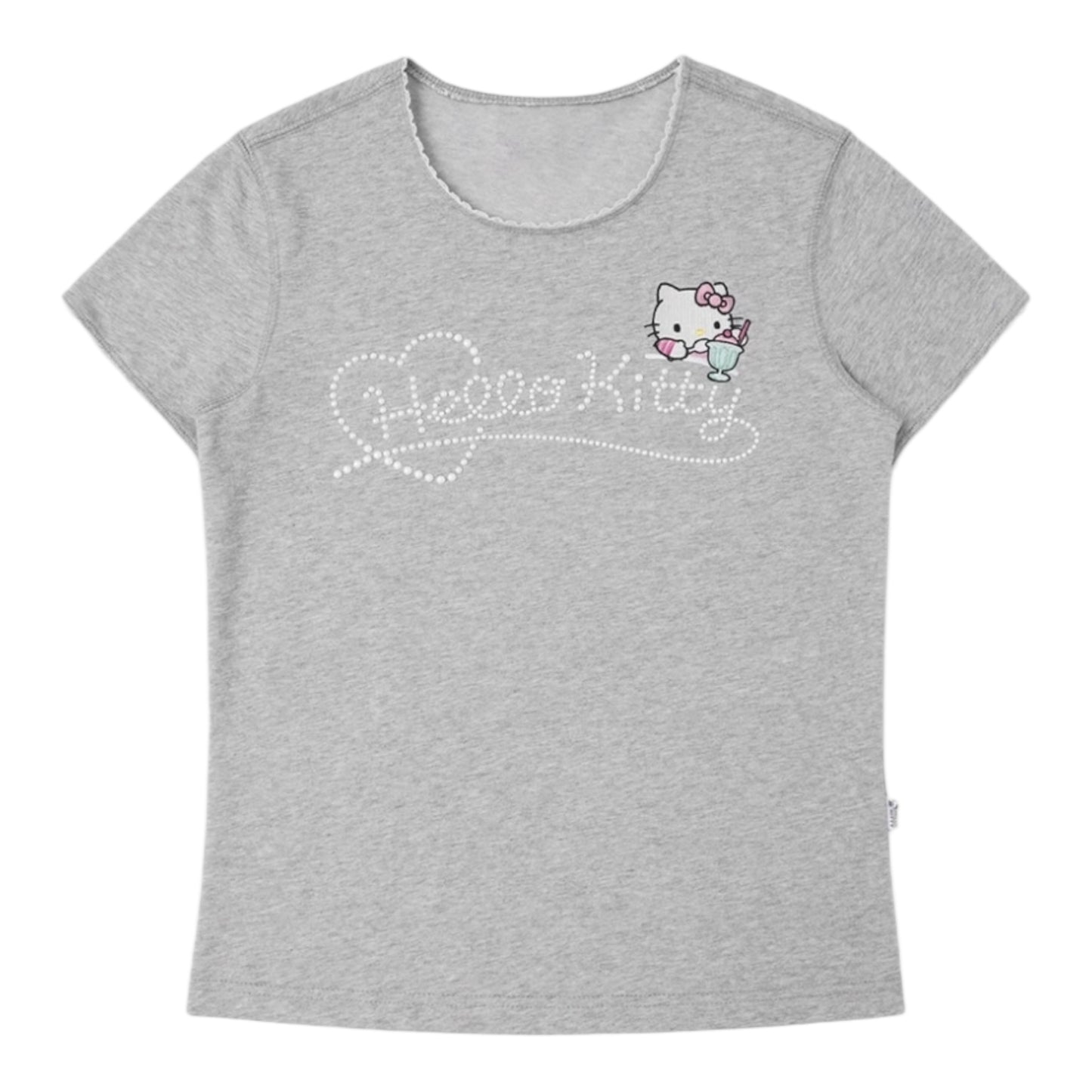 Hello Kitty 蕾絲拼接甜感短袖Tee