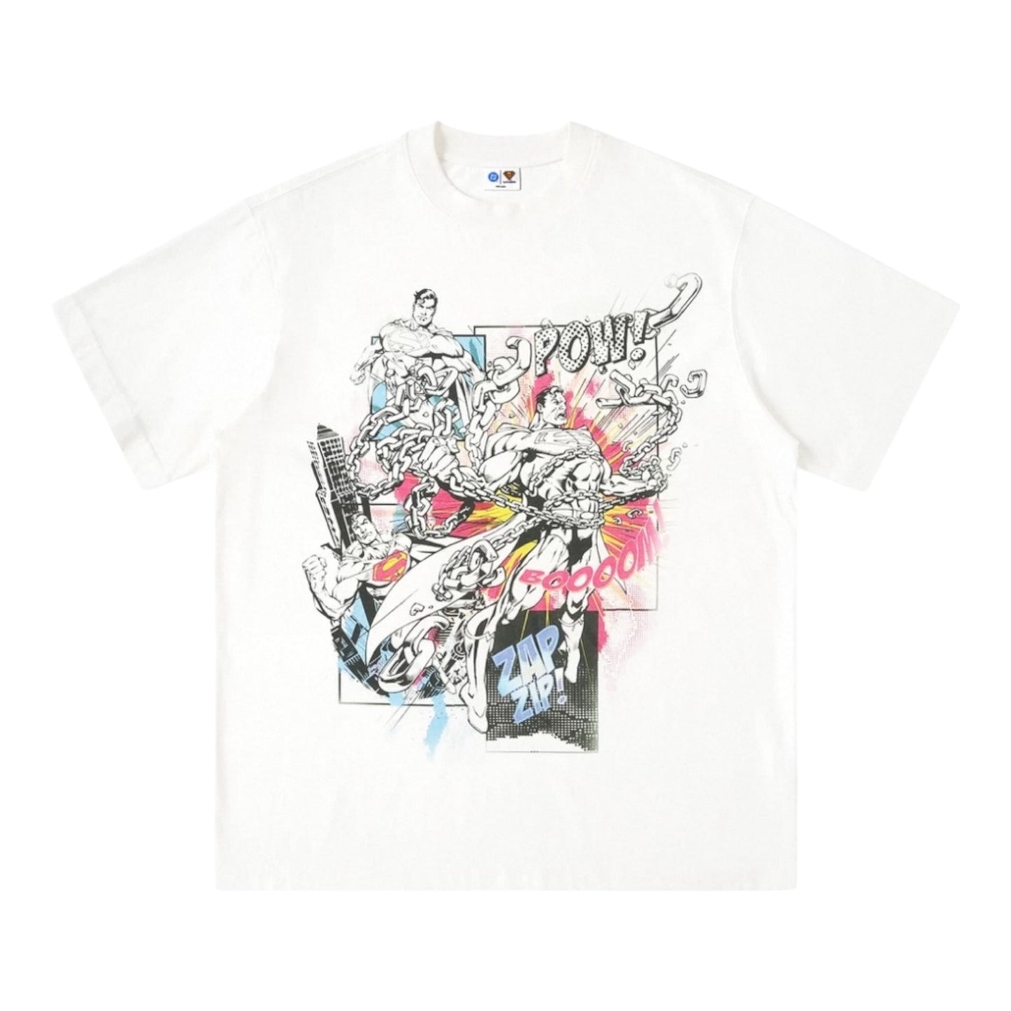 SUPERMAN 聯名|漫畫格鬥視覺短袖T恤(本白)