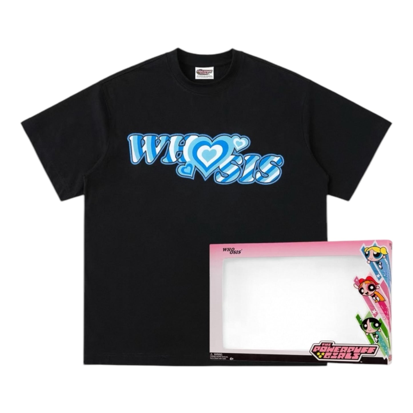 飛天小女警 × WHOOSIS 聯名|愛心造型短T(背後角色飛行款)