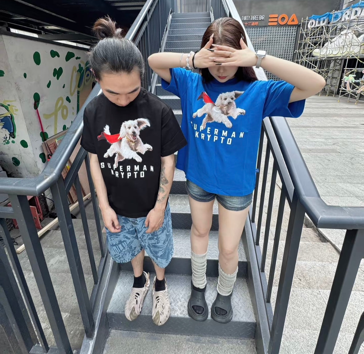 SUPERMAN 聯名|披風寵物犬短袖