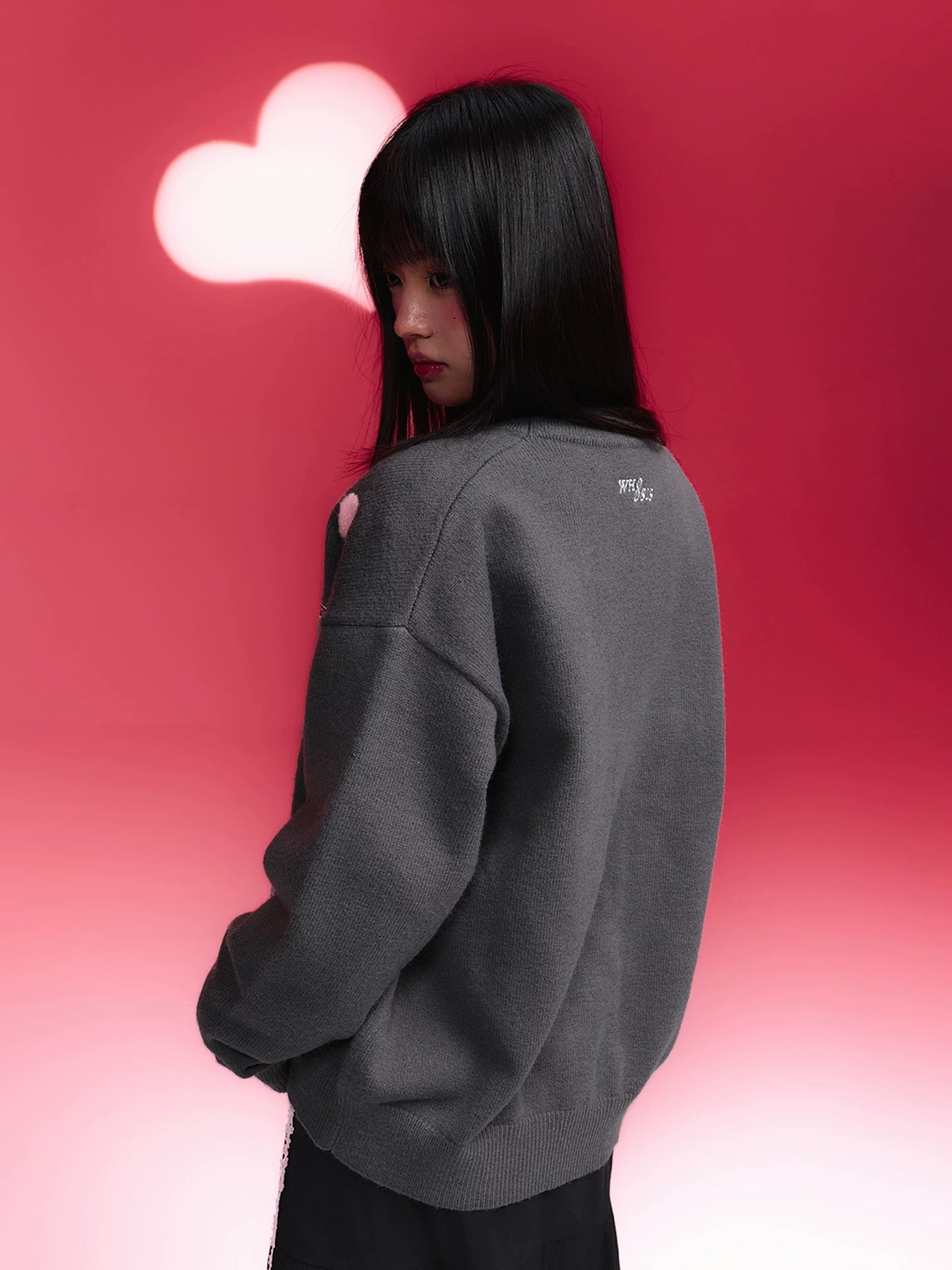 【飛天小女警2.0聯名】WHOOSIS 刺繡開衫毛衣