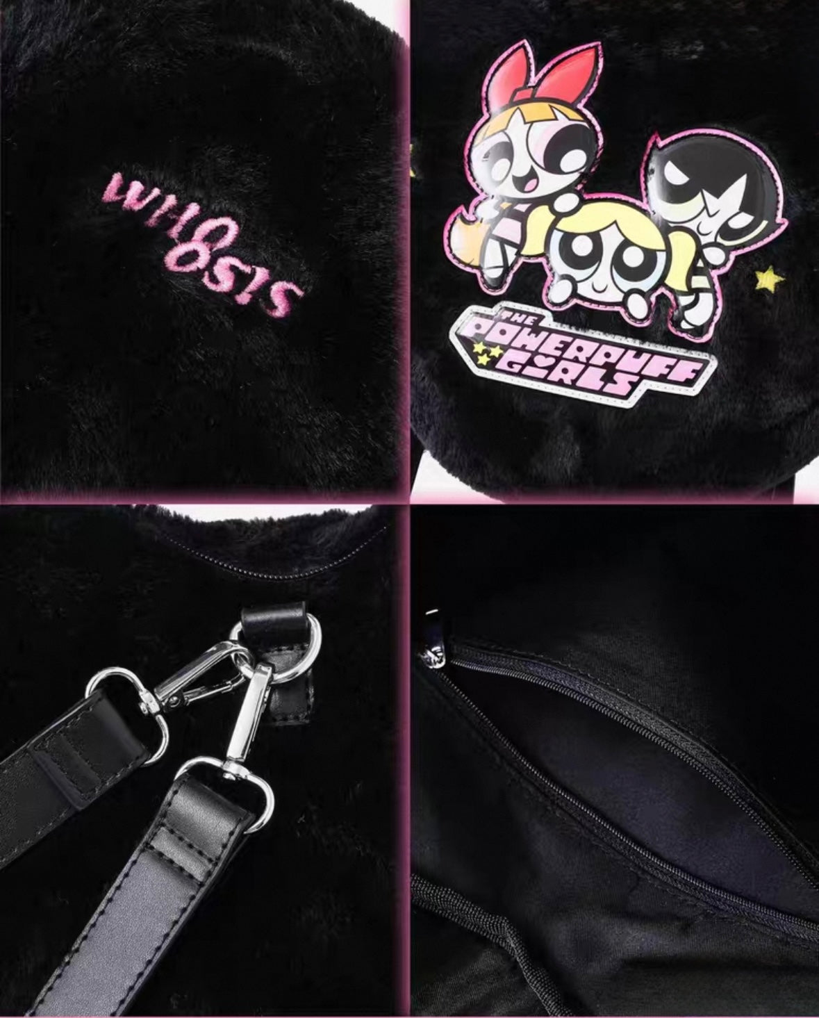 飛天小女警 × WHOOSIS 聯名
絨毛連帽立體愛心背包