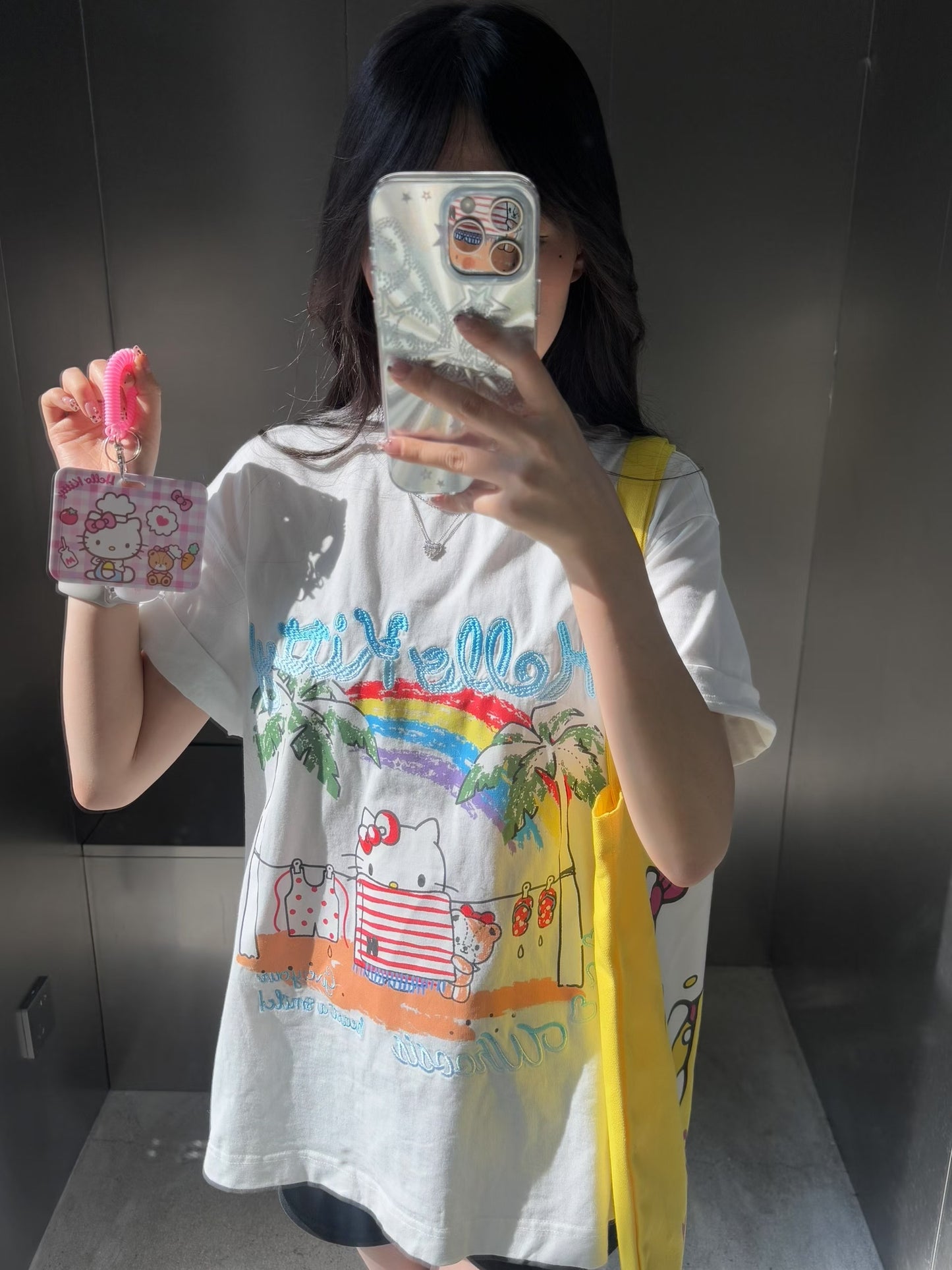 HELLO KITTY × WHOOSIS 夏日彩虹Tee