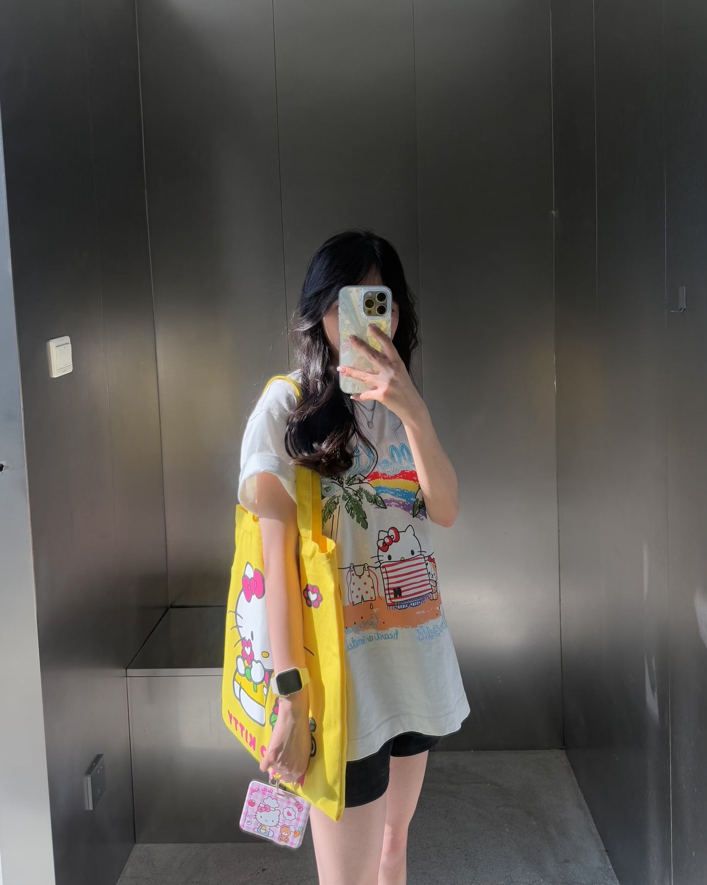 HELLO KITTY × WHOOSIS 夏日彩虹Tee