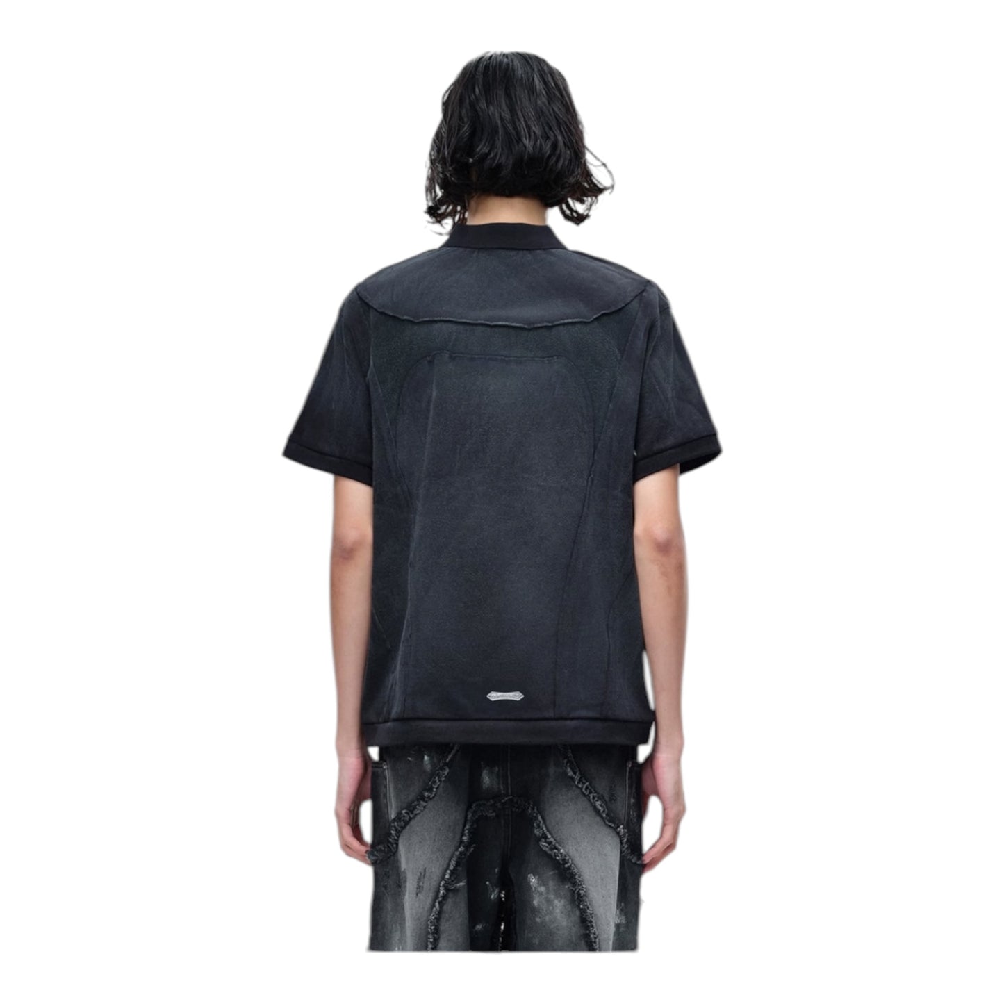 TBHNP 擦髒拼接金屬POLO