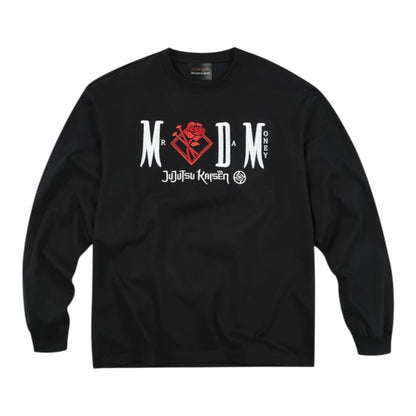 MEDM×咒術迴戰聯名-黑白人物字母刺繡經典長袖