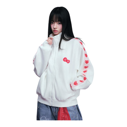 【HELLO KITTY官方聯名】愛心立領運動外套