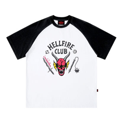 【怪奇物語聯名】地獄火俱樂部Hellfire Club插肩短袖（常規/女款）