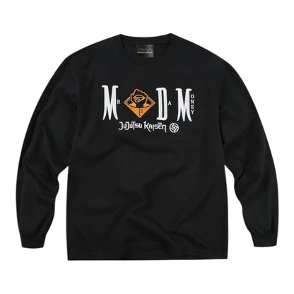 MEDM×咒術迴戰聯名-黑白人物字母刺繡經典長袖