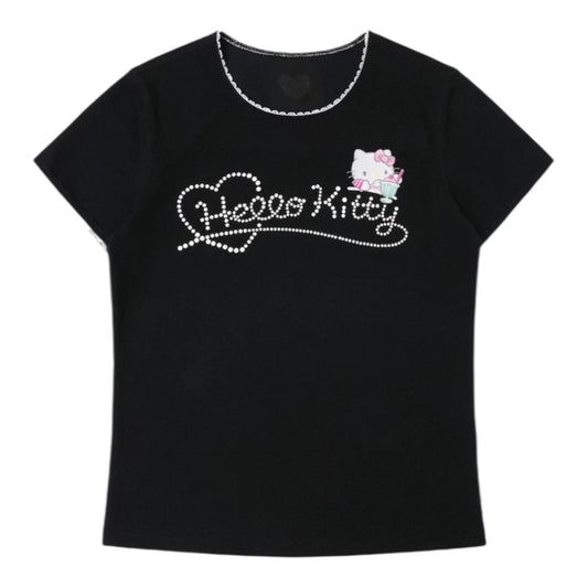 Hello Kitty 蕾絲拼接甜感短袖Tee