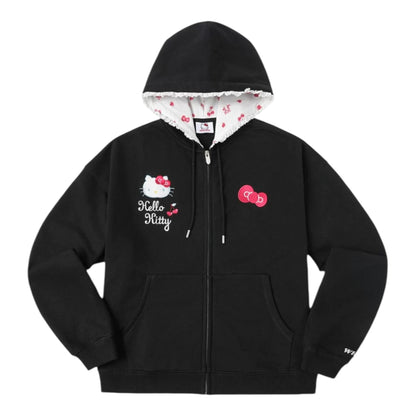 【HELLO KITTY官方聯名】kitty 蕾絲帽邊連帽外套