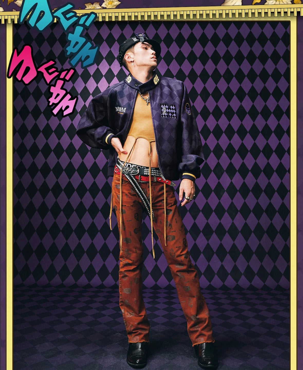 MEDM X JOJO 格紋刺繡外套