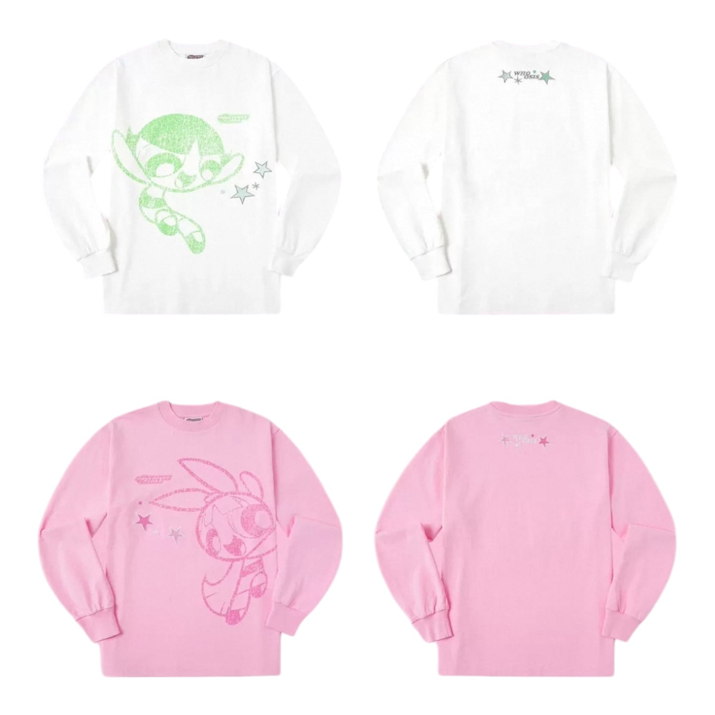 【飛天小女警2.0聯名】 WHOOSIS 角色長袖T恤