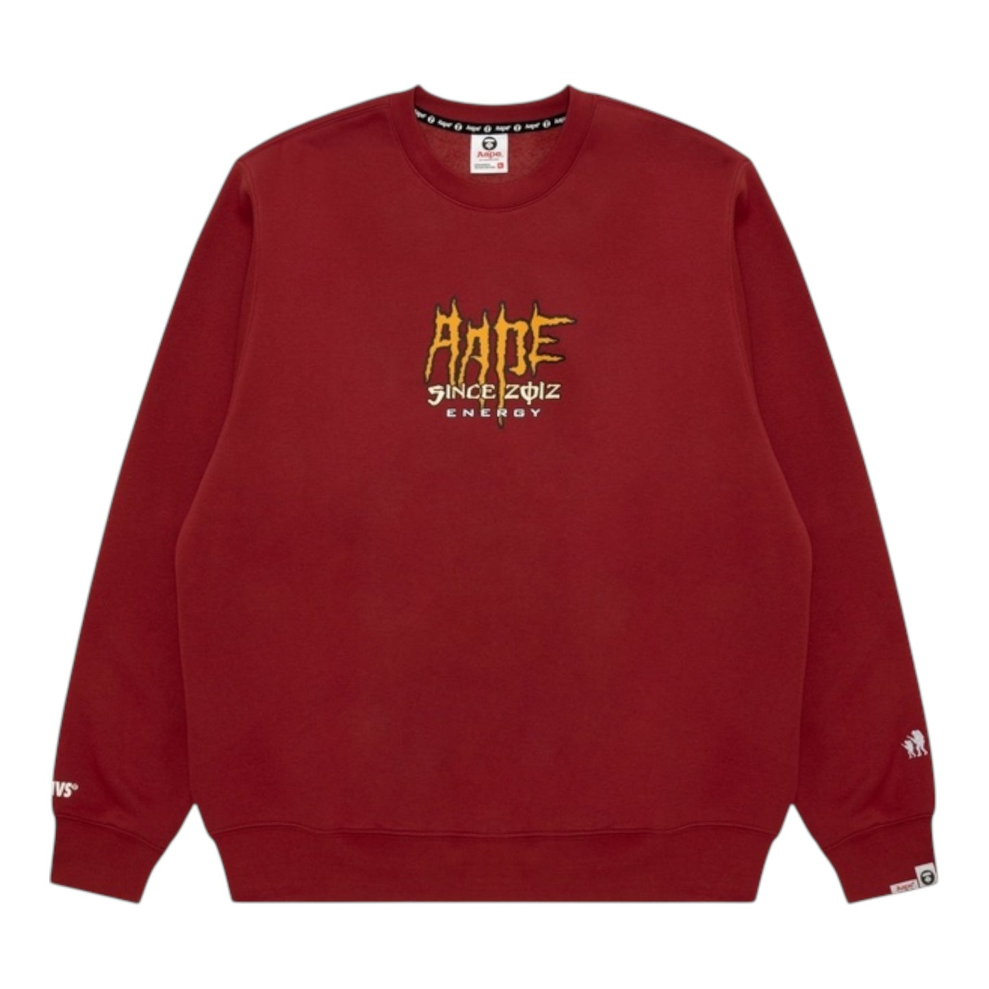 AAPE 印花薄絨長袖大學T