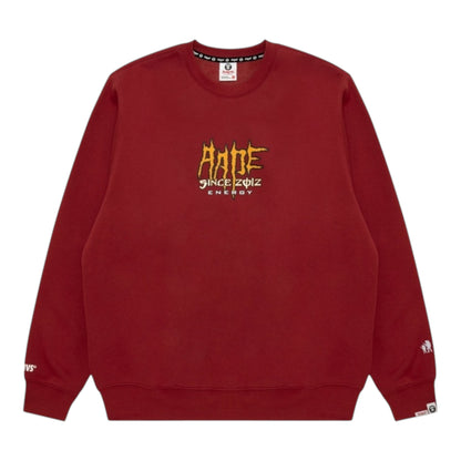 AAPE 印花薄絨長袖大學T