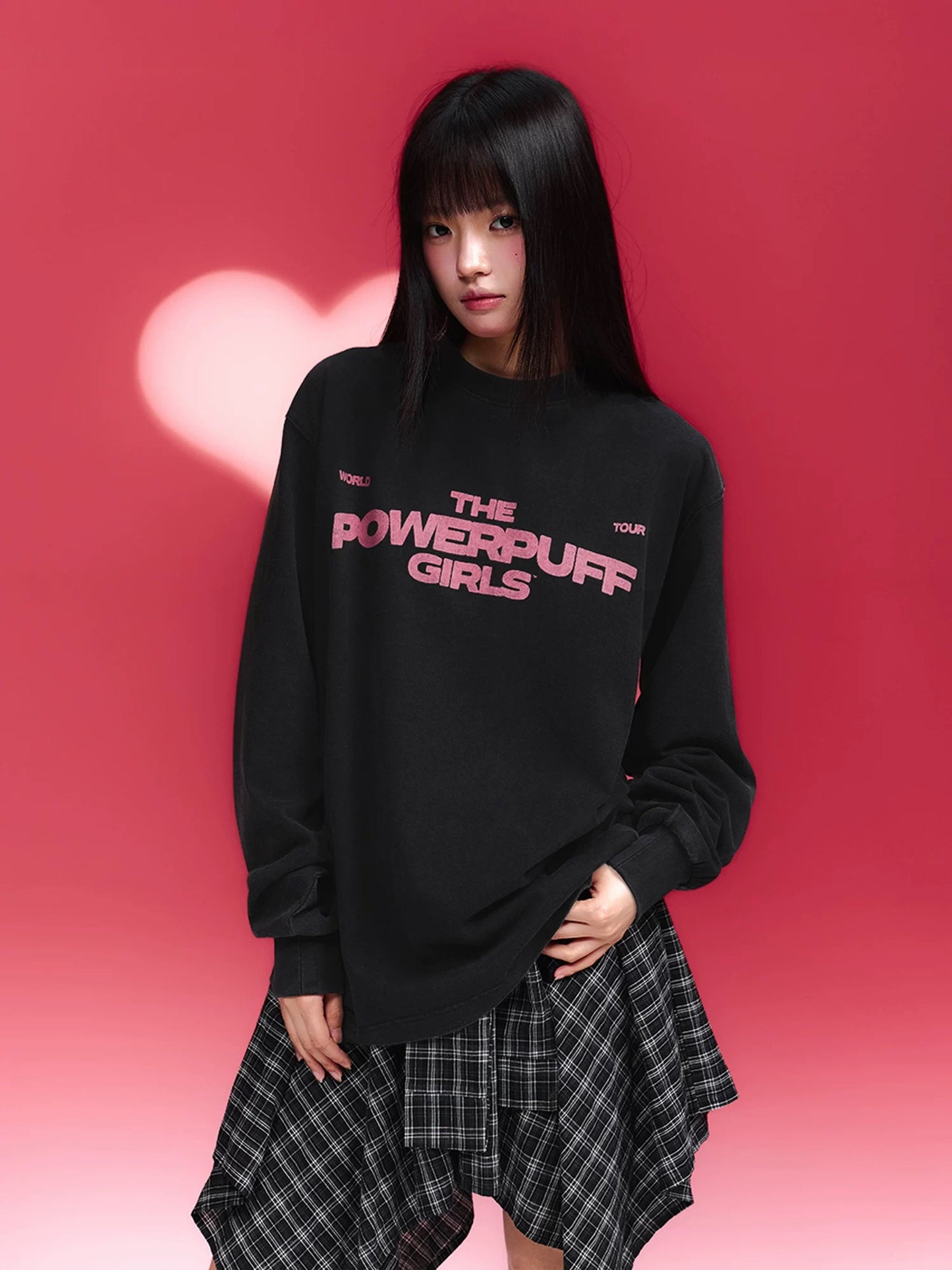 【飛天小女警2.0聯名】WHOOSIS 印花水洗長袖