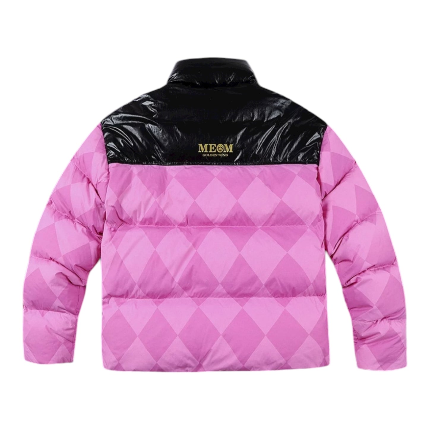 MEDM xJOJO 格紋拼色羽絨服