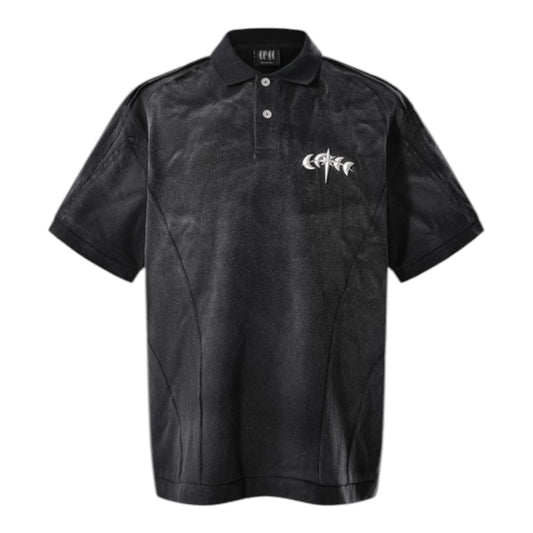 TBHNP 擦髒拼接金屬POLO