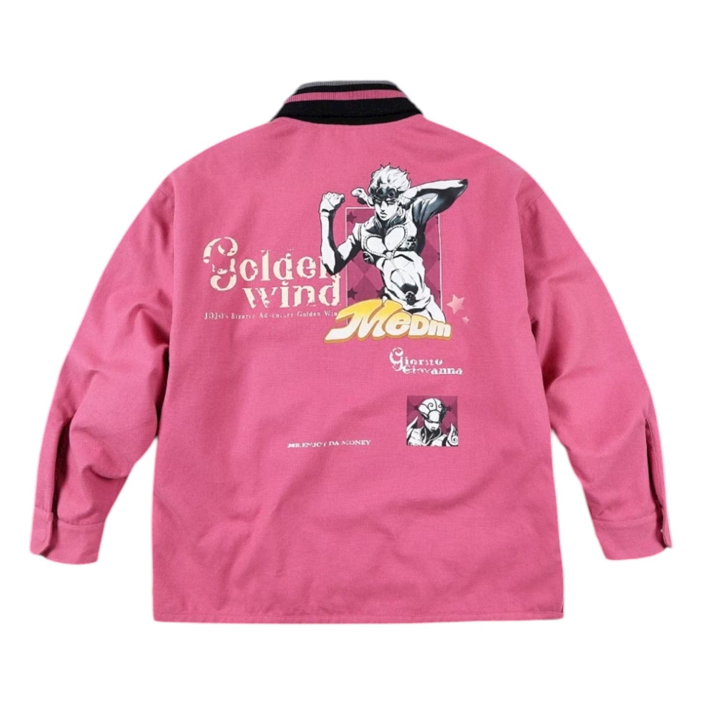 MEDM x JOJO 粉色格紋翻領外套