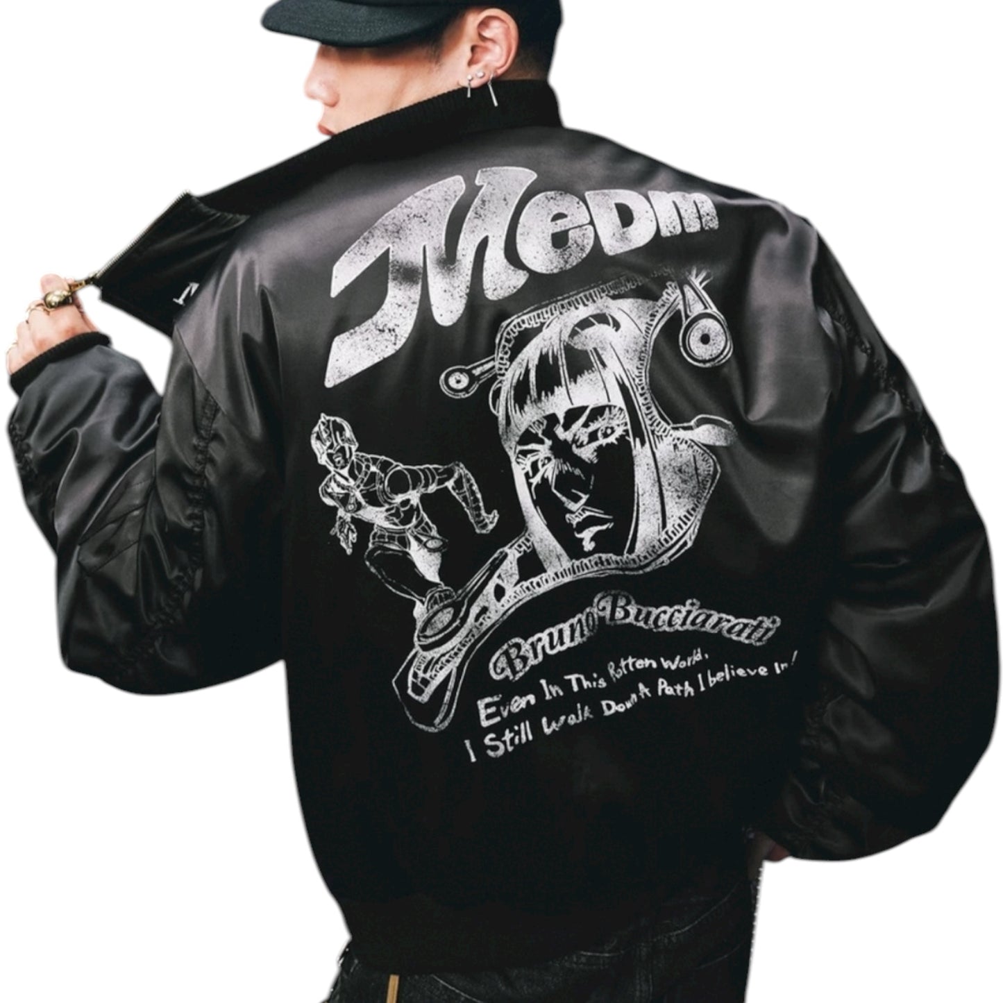 MEDM x JOJO 布加拉提十字拉鍊夾克