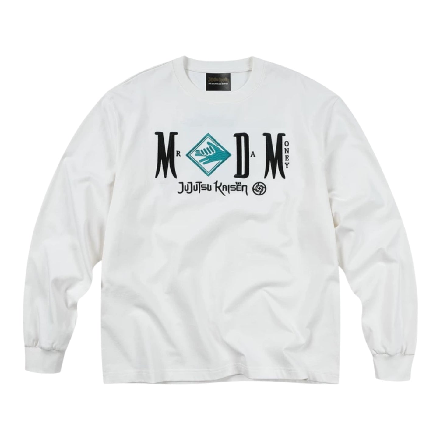 MEDM×咒術迴戰聯名-黑白人物字母刺繡經典長袖