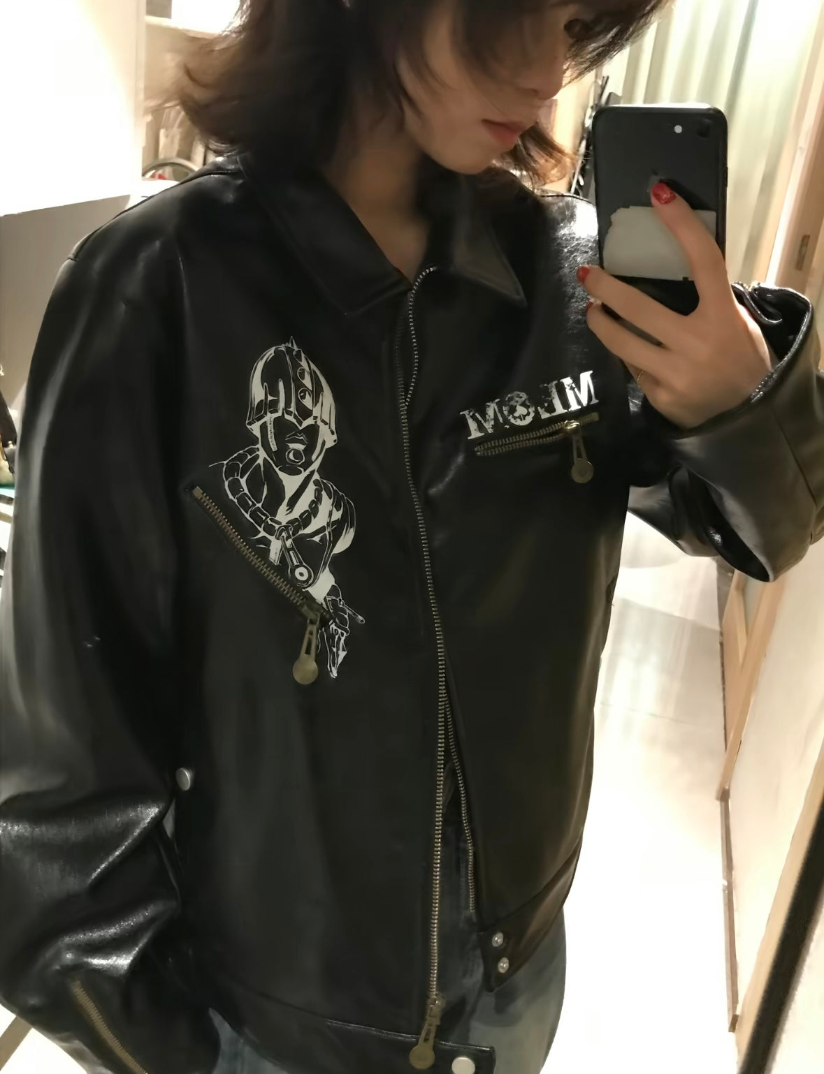 MEDM x JOJO 布加拉提素描皮衣