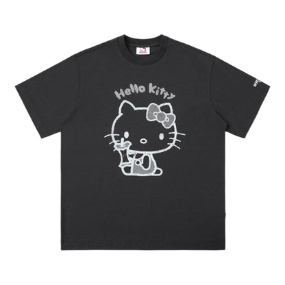 【HELLO KITTY官方聯名】 網點印刷短袖