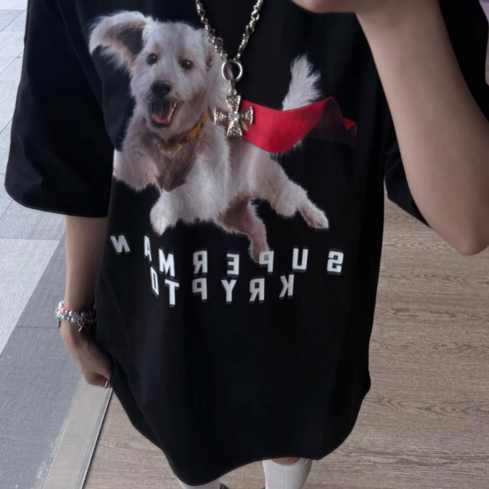 SUPERMAN 聯名｜披風寵物犬短袖