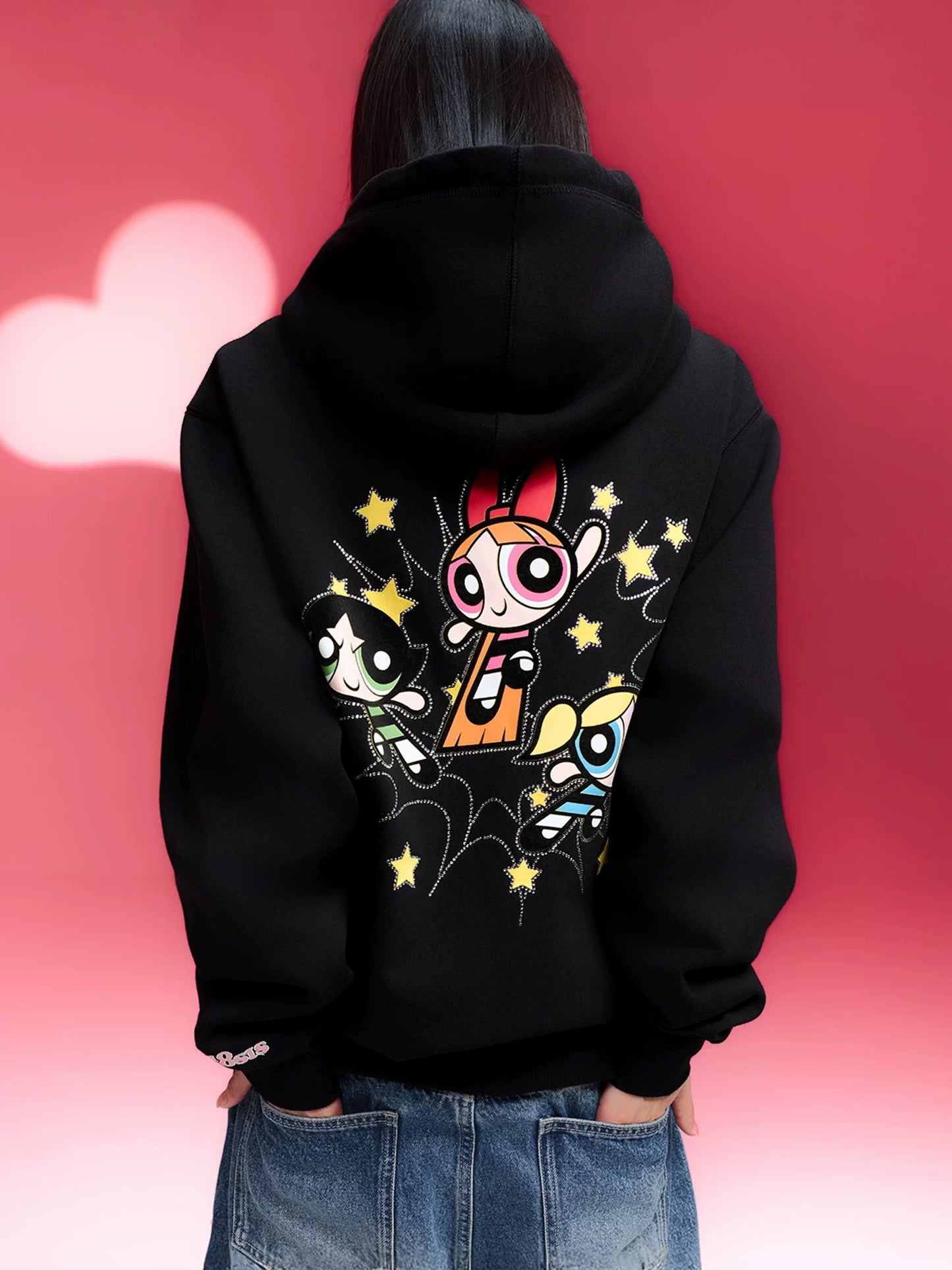 【飛天小女警2.0聯名】WHOOSIS 人物燙鑽小女警帽T