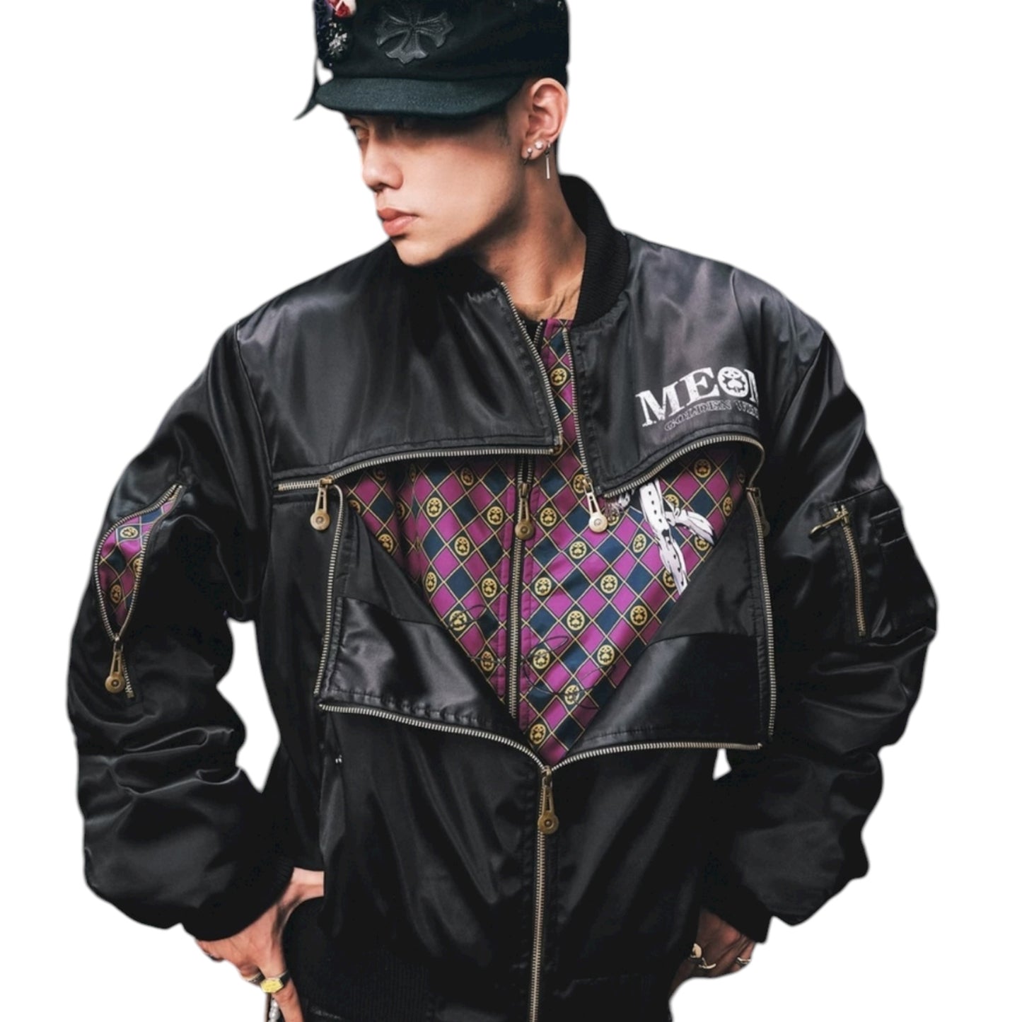 MEDM x JOJO 布加拉提十字拉鍊夾克
