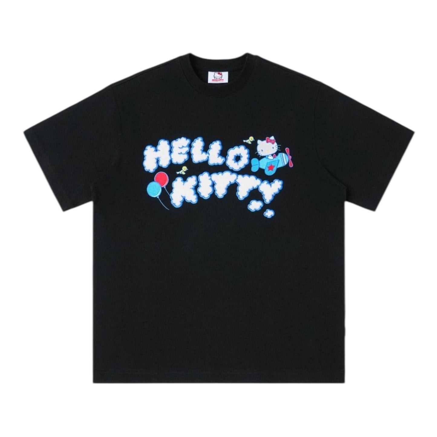 Hello Kitty 雲朵字母刺繡Tee