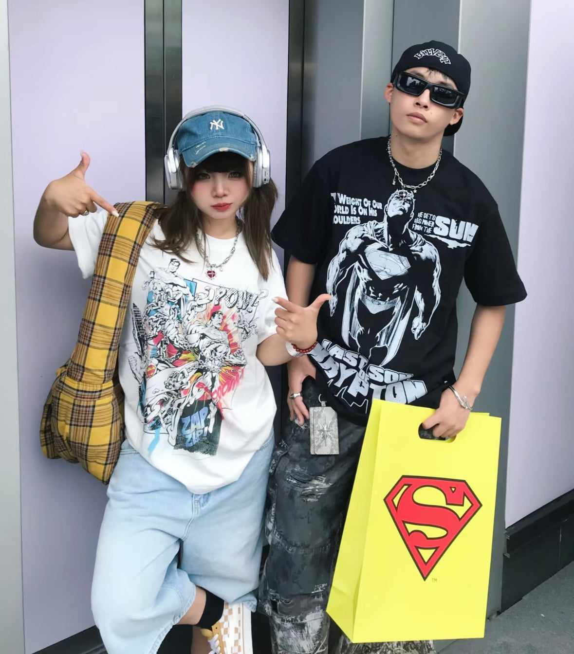 SUPERMAN 聯名｜漫畫格鬥視覺短袖T恤（本白）