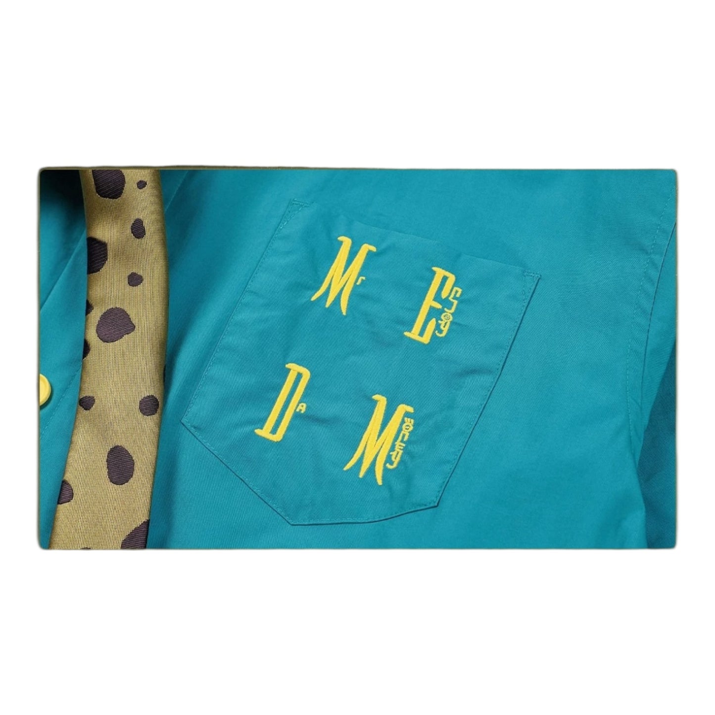 MEDM×咒術迴戰聯名-七海建人字母刺繡藍色襯衫