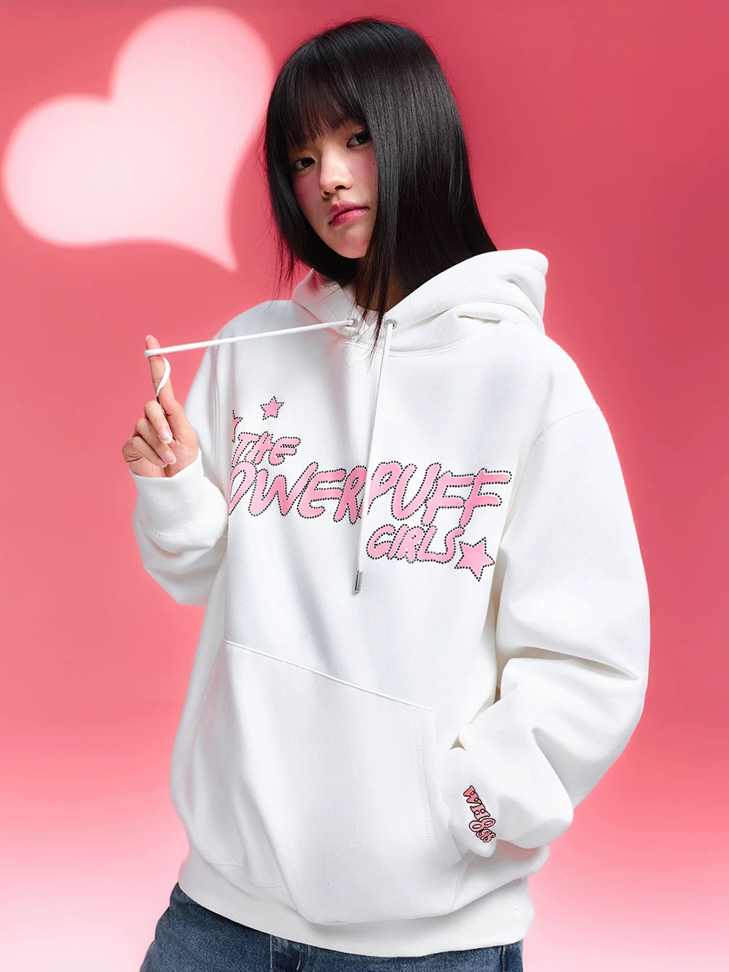 【飛天小女警2.0聯名】WHOOSIS 人物燙鑽小女警帽T