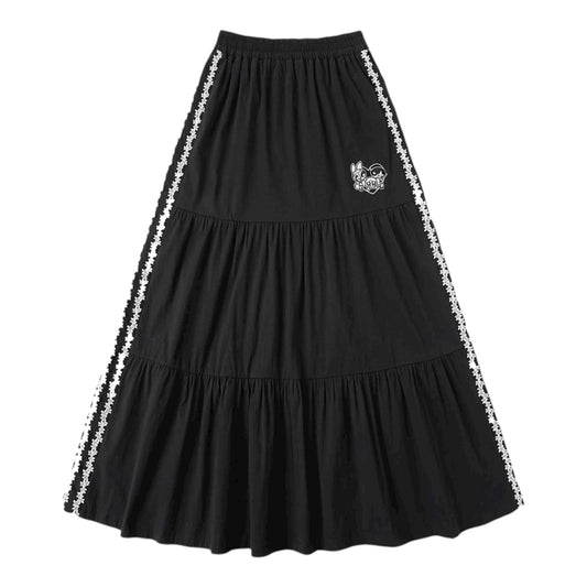 【飛天小女警2.0聯名】WHOOSIS 星星絲帶蛋糕褶皺長裙