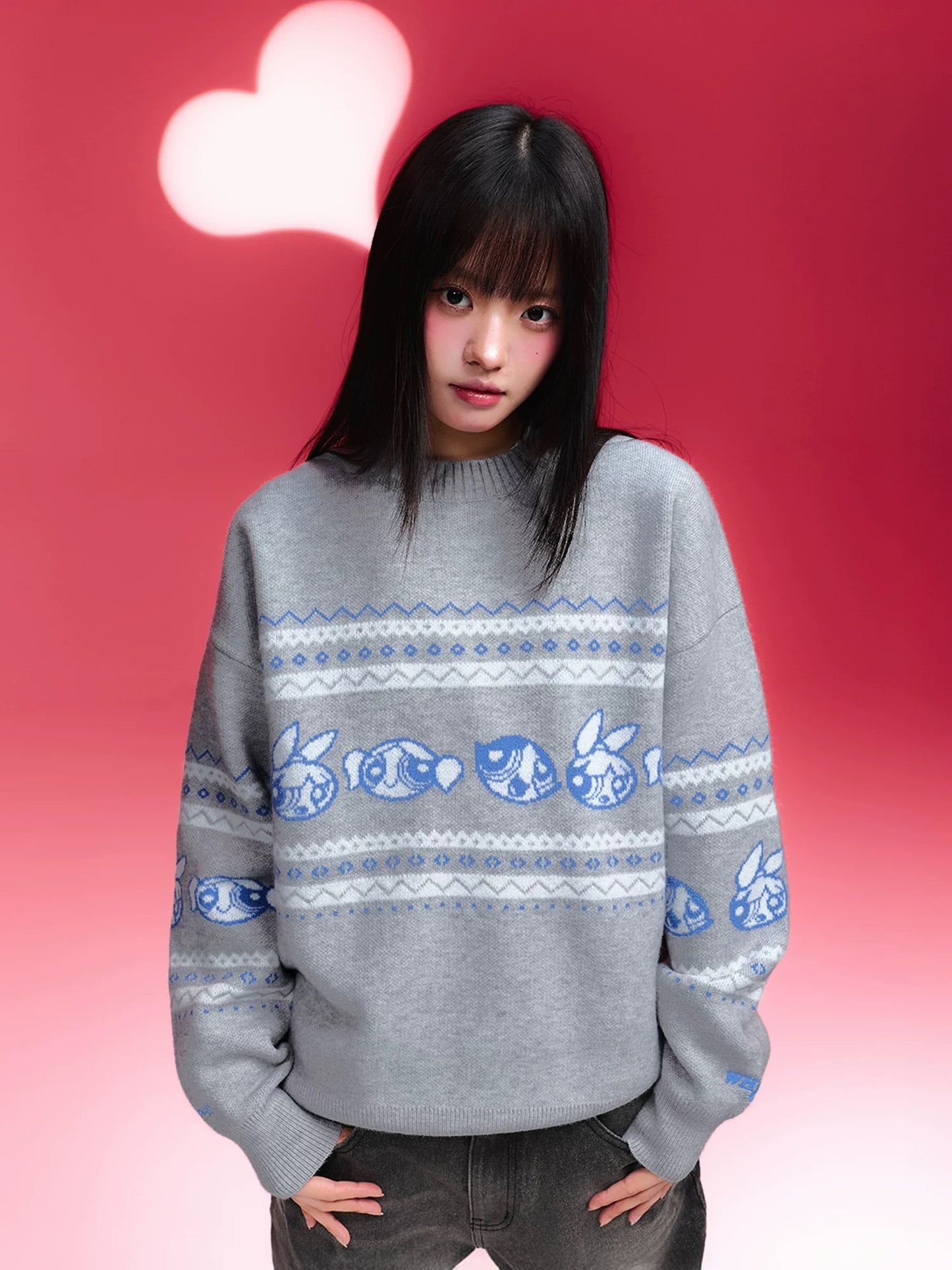 【飛天小女警2.0聯名】WHOOSIS Fair Isle sweater