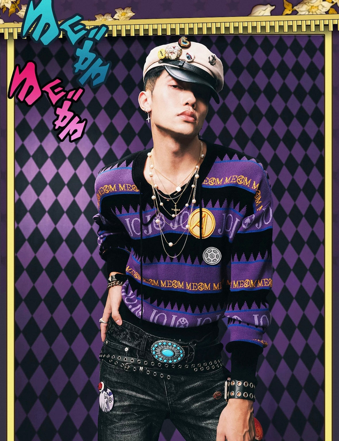 MEDM X JOJO 阿帕基字母刺繡毛衣