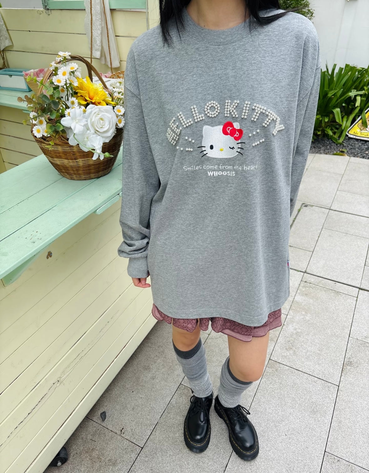 Hello kitty 聯名刺繡長袖