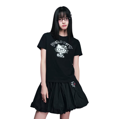 【HELLO KITTY官方聯名】 波點印花女版短袖