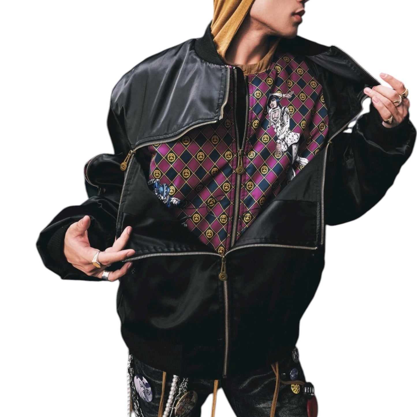 MEDM x JOJO 布加拉提十字拉鍊夾克