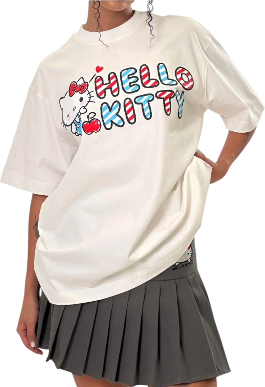 Hello Kitty字母短Tee