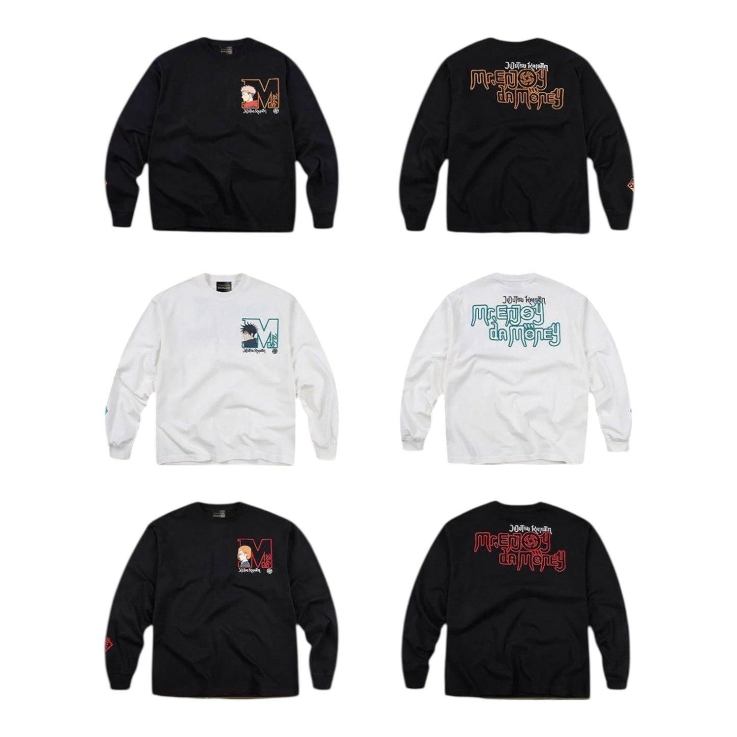MEDM×咒術迴戰聯名-大M頭像刺繡字母長袖