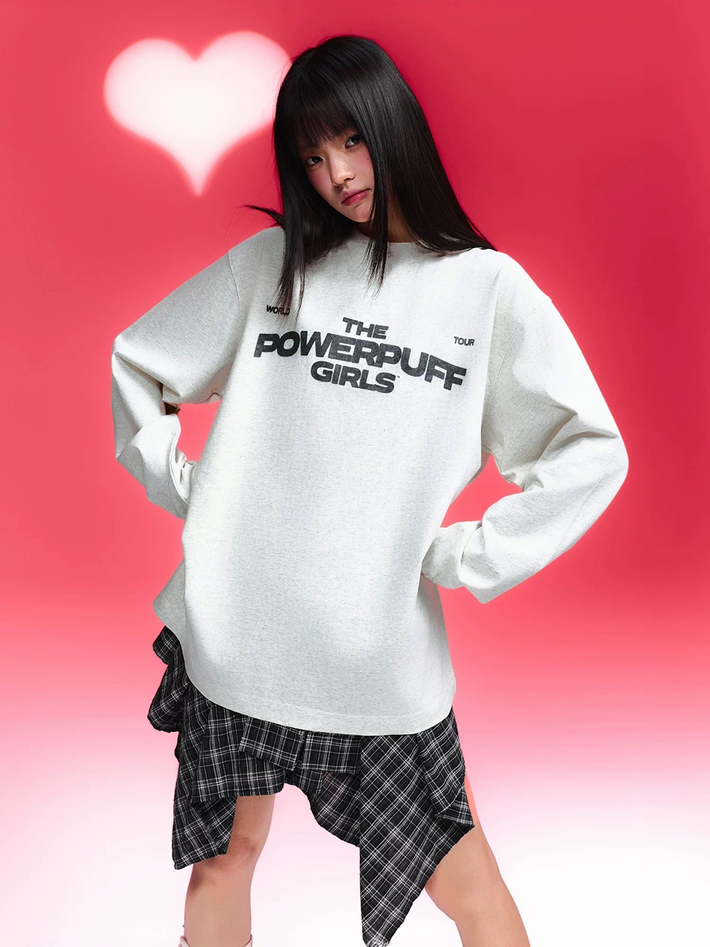 【飛天小女警2.0聯名】WHOOSIS 印花水洗長袖