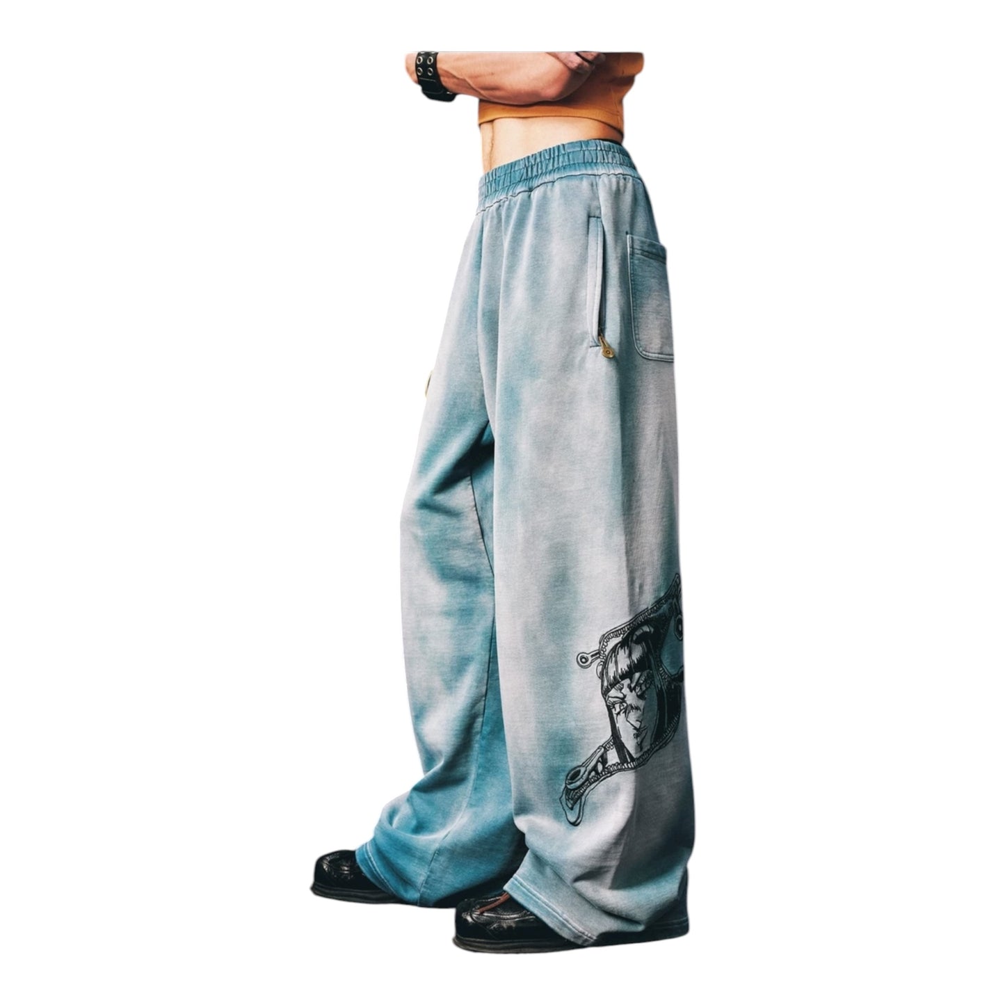 MEDM x JOJO 做舊鬆弛感棉褲