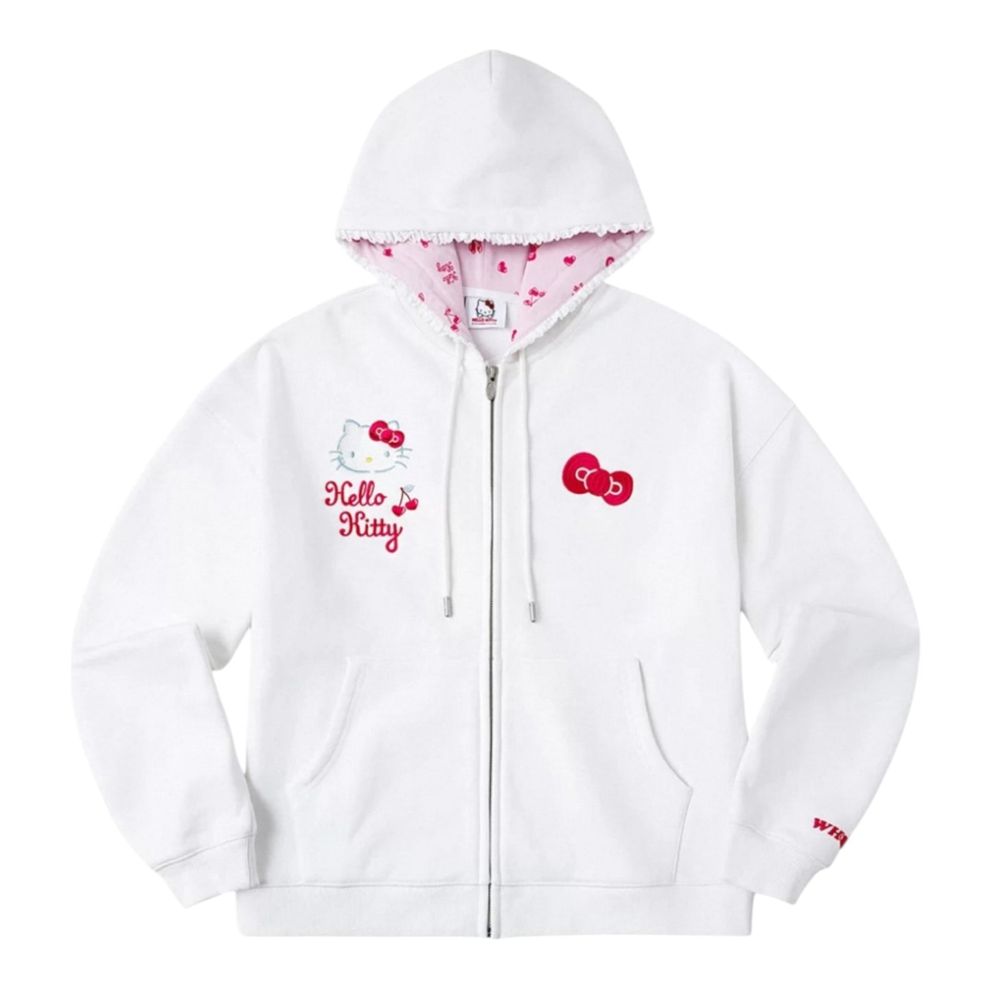 【HELLO KITTY官方聯名】kitty 蕾絲帽邊連帽外套