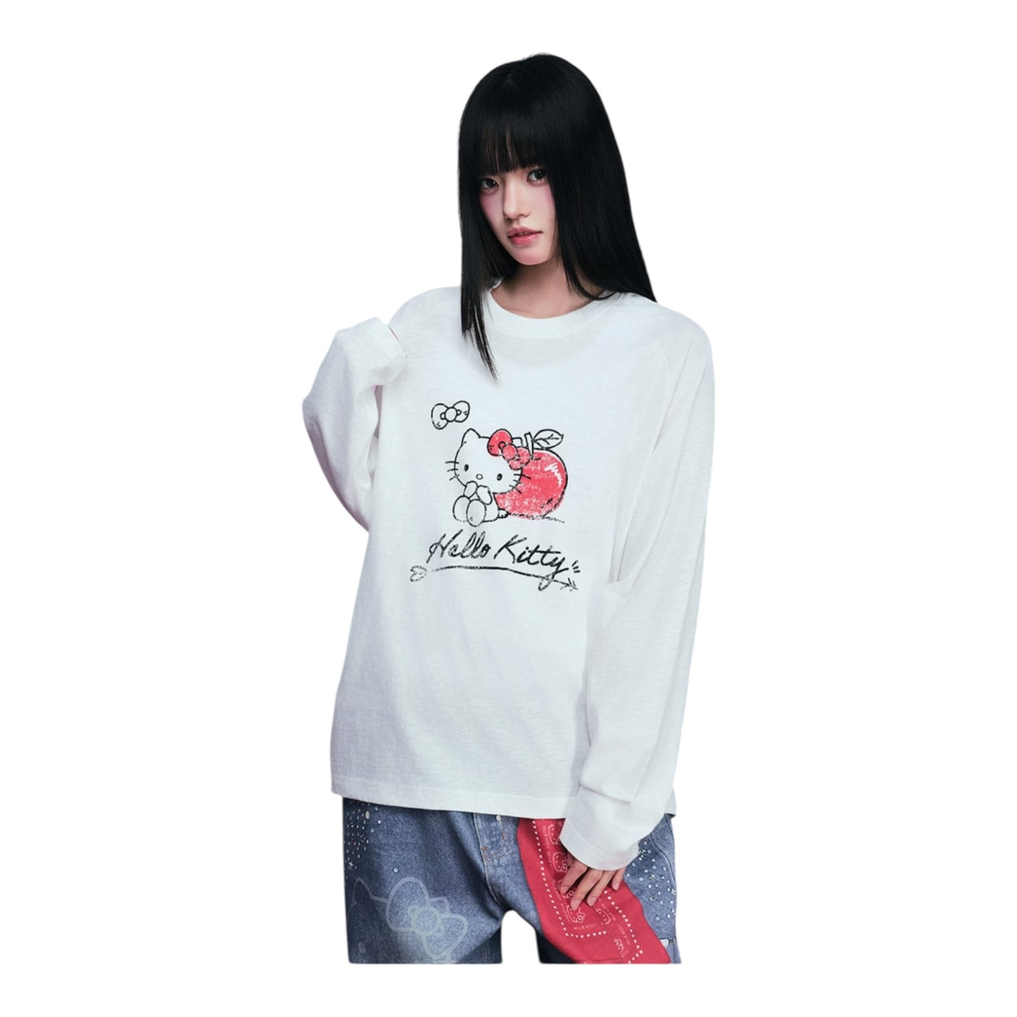 【HELLO KITTY官方聯名】蘋果kitty薄長袖
