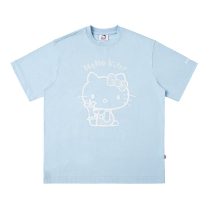 【HELLO KITTY官方聯名】 網點印刷短袖