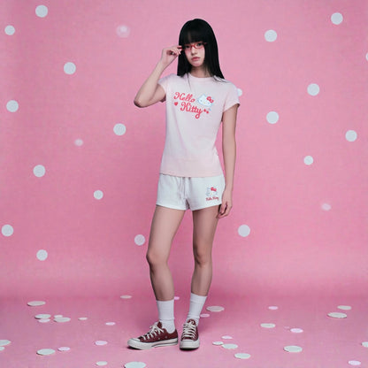 【HELLO KITTY官方聯名】 愛心櫻桃短褲