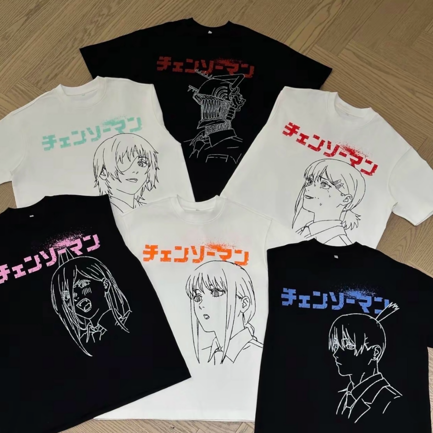 【鏈鋸人官方聯名】WHOOSIS 角色印花短袖T恤