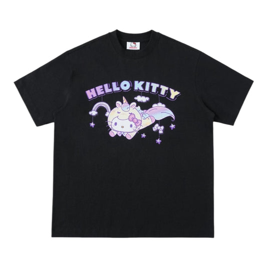 HELLO KITTY × WHOOSIS 獨角獸水鑽Tee